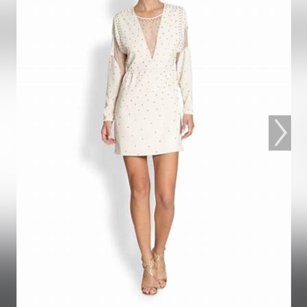 BCBGMaxAzria “Lake” Studded Mini Dress